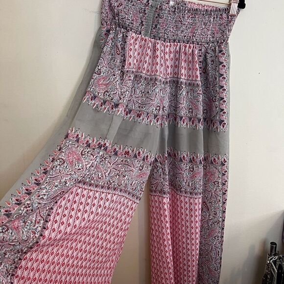 Bohemian vibes wide leg pant. Fully lined. Size S - Picture 1 of 3